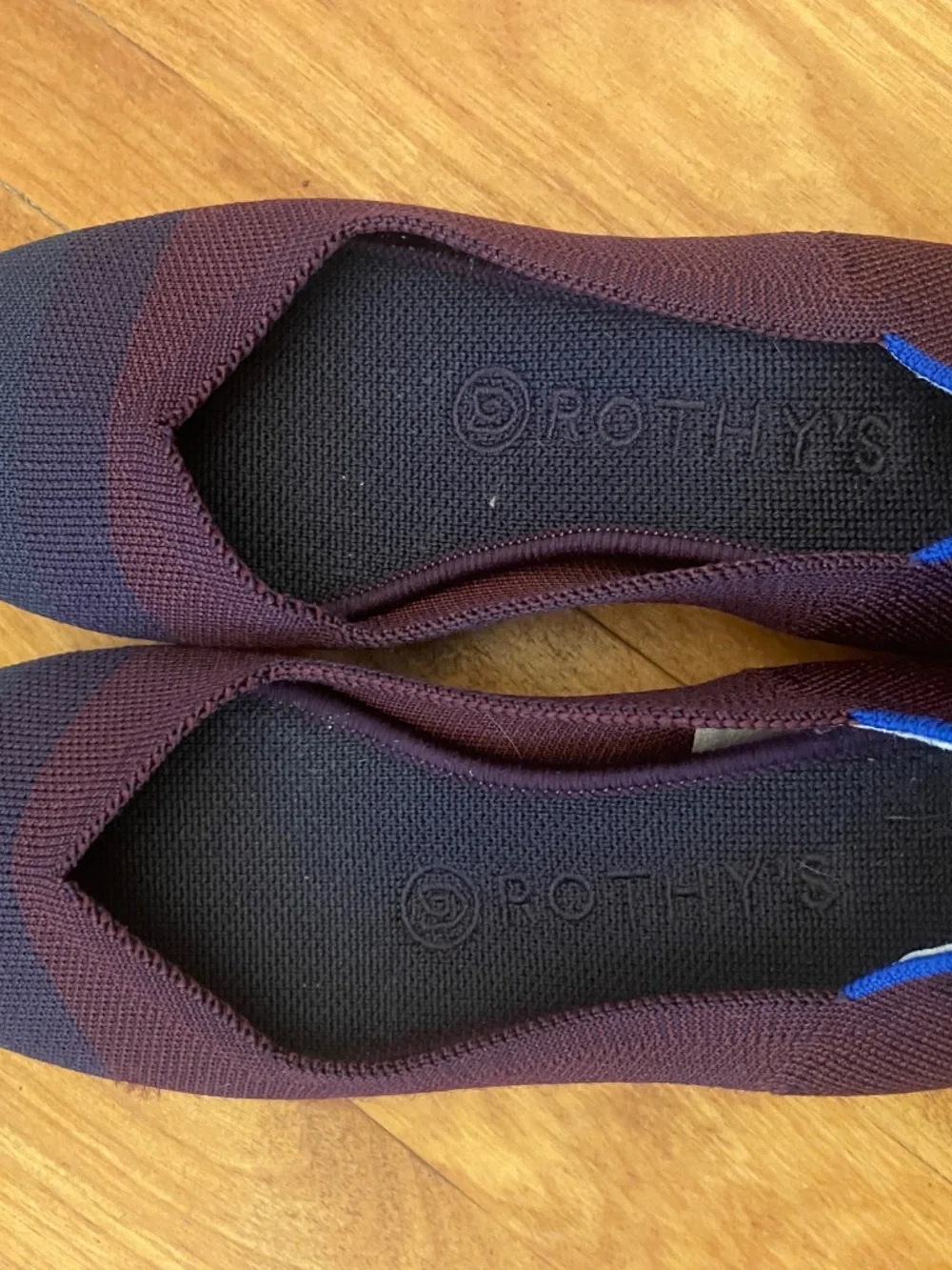 Rothy’s blackberry captoe flats, women’s size 7 EUC
